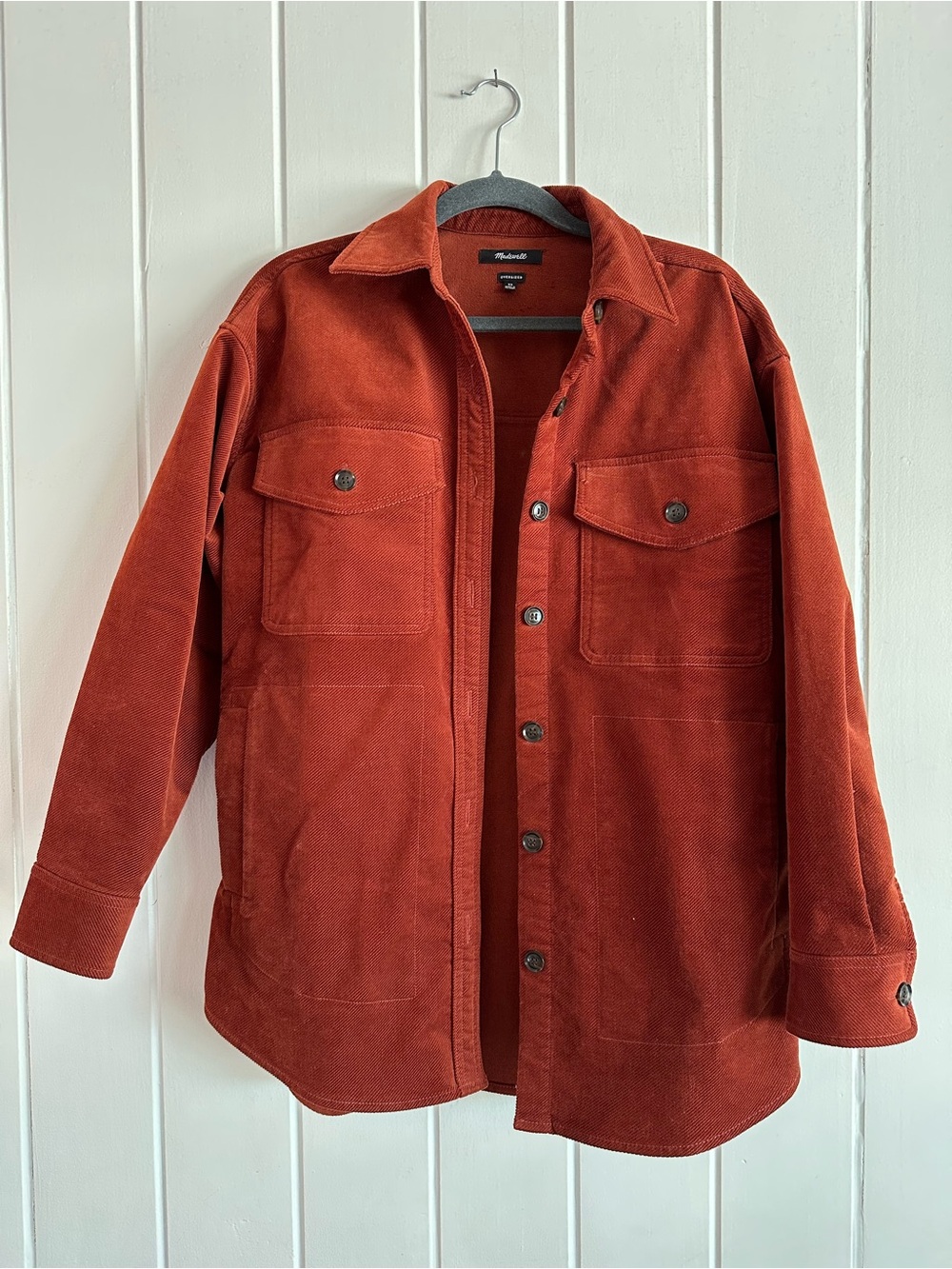 Madewell Corduroy Twill Oversized Shirt-Jacket